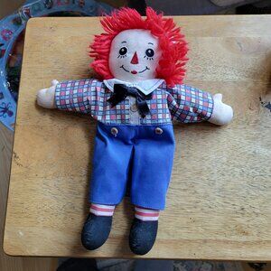 Vintage/Classic Raggedy Andy Small Plush Toy Doll GUC SEE PICTURES